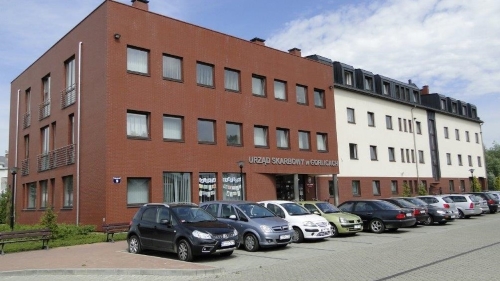 Budynek Urzędu Skarbowego w Gorlicach przy ul. Bardiowskiej 9