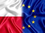 Flaga polska i flaga Unii Europejskiej
