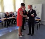 Zdjęcie Wręczenie certyfikatu BCC Naczelnikowi Urzędu Skarbowego w Sierpcu