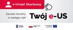 Napis e-Urząd Skarbowy, zawsze otwarty, w zasięgu ręki.