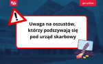 Plakat Uwaga na oszustów