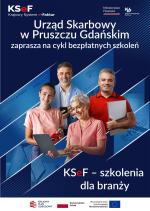 Baner informujący o szkoleniach branżowych z KSeF.