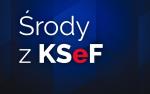 Na granatowym tle napis: Środy z KSeF