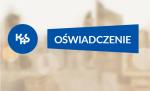 Baner z logo KAS po lewej i dużym napisem „OŚWIADCZENIE