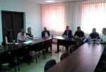 Spotkanie robocze przasnyskich skarbowców z funkcjonariuszami Komedy Powiatowej Policji w Przasnyszu