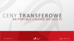 napis ceny transferowe na biało czerwonym tle